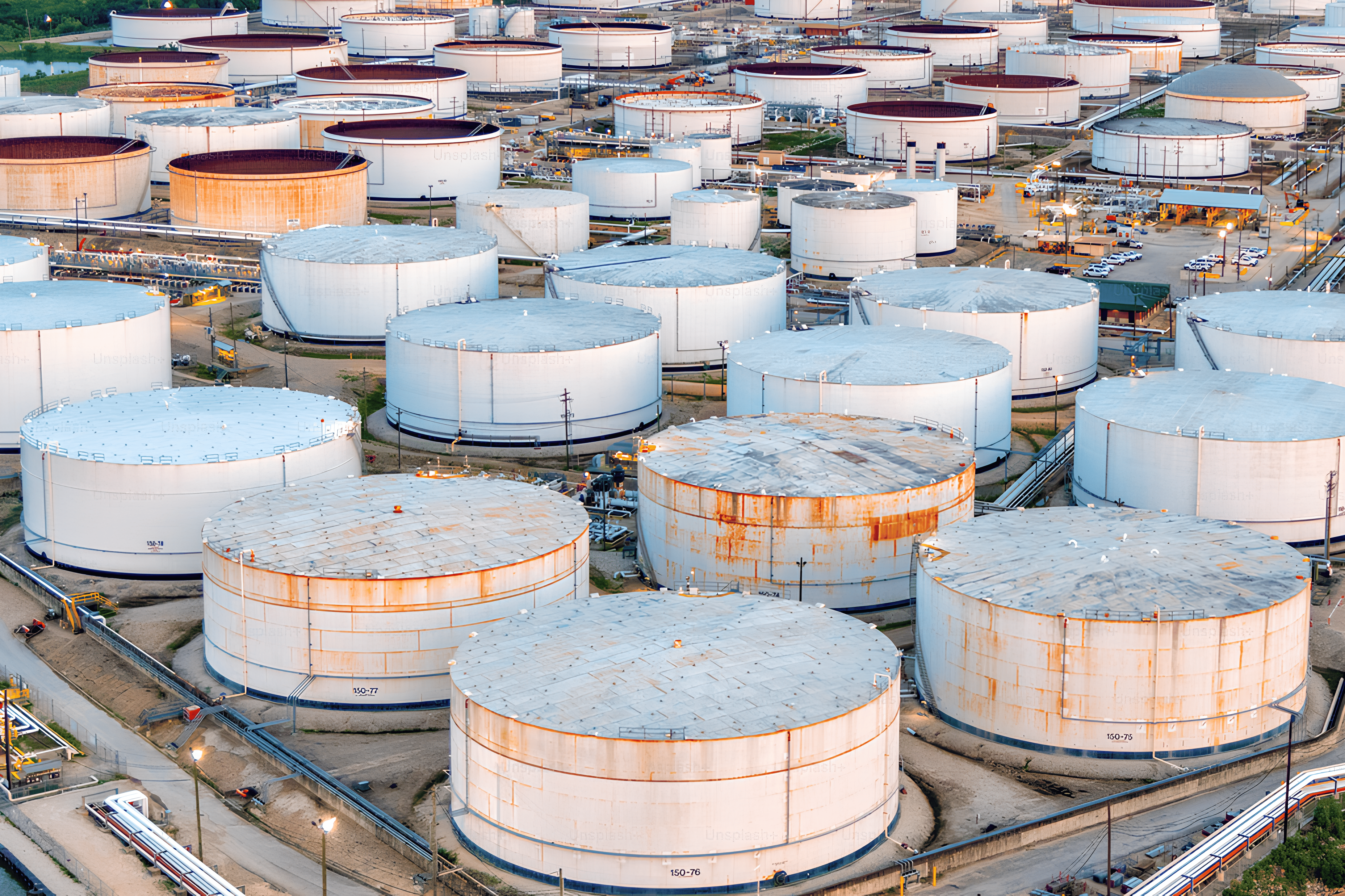 Oil and gas operations, West Texas landscape